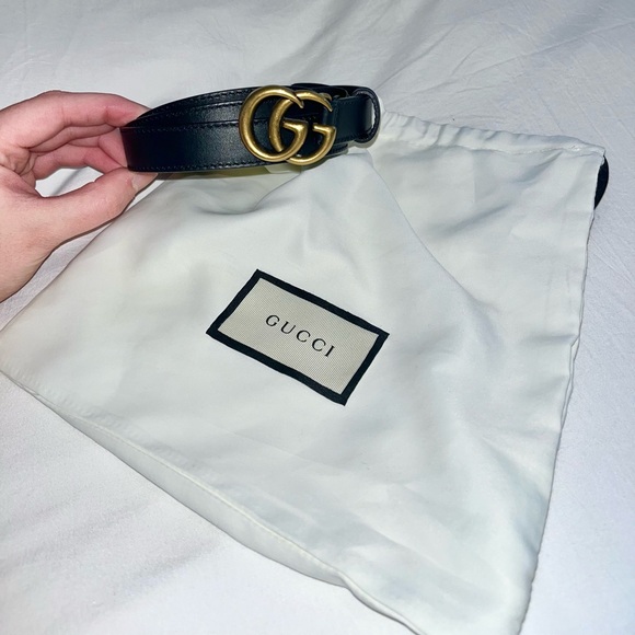 Gucci Belt - GG Marmont Thin Belt